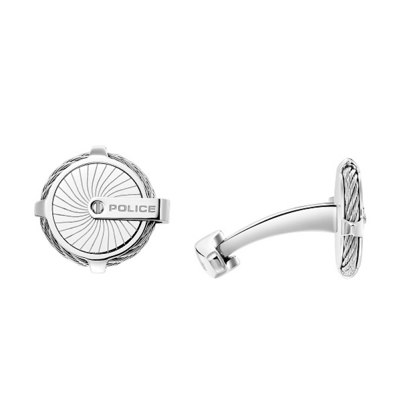 PE TECHIE FULL SS CABLE&PLATE CUFFLINKS