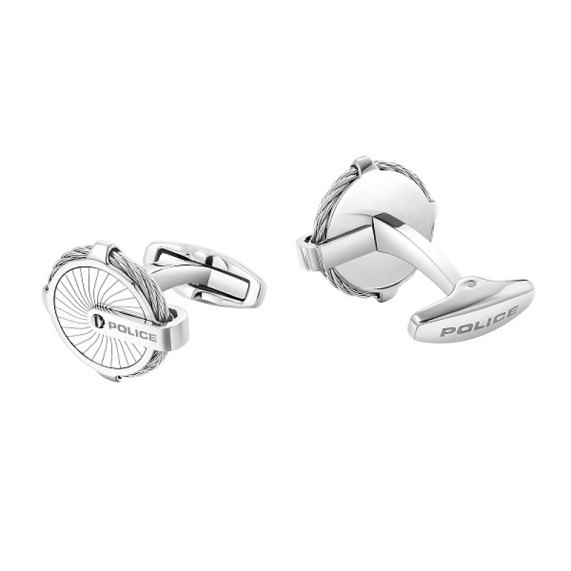 PE TECHIE FULL SS CABLE&PLATE CUFFLINKS