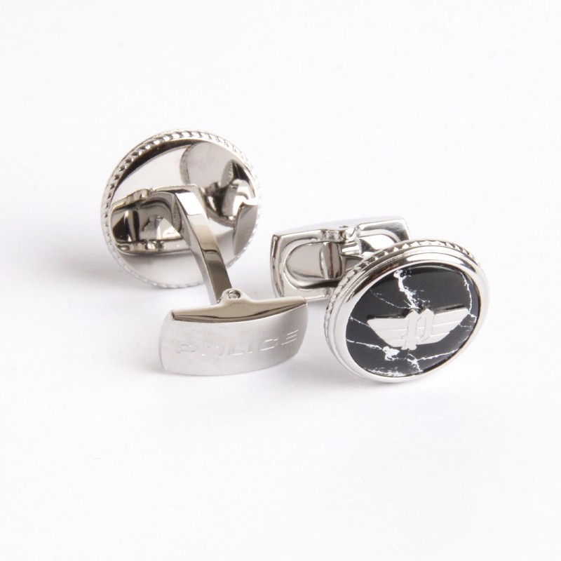 PE TREASURE SS BLACK MARBLE WING LOGO CUFFLINKS PE TREASURE SS BLACK MARBLE WING LOGO CUFFLINKS